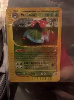 2002 Pokemon VENUSAUR Expedition REVERSE HOLO Foil Jumbo BOX TOPPER Card 4/12 NM - Image 3