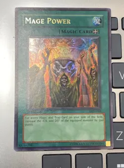 Yugioh Mage Power LON-050 1st edition Ultra Rare LP/near mint condition card - Image 1