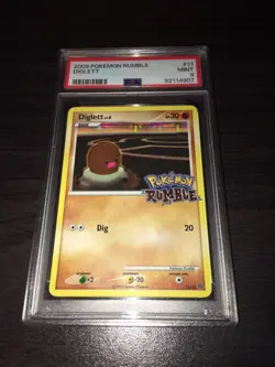 Pokemon Card Diglett 11/16 Holo Foil Rumble Promo 2009 PSA 9 - Image 1
