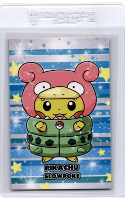 Pikachu Poncho Slowpoke Peruvian christmas pokemon card - Image 1