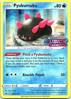 Pyukumuku - (Prerelease) Promo SWSH: Sword & Shield Promo Cards SWSH169 NM - Image 1