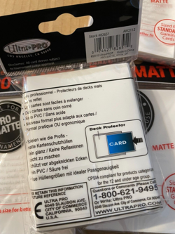 Ultra-PRO Non-Glare PRO-MATTE Deck Protector Card Sleeves 50 ct x4 WHITE - 200ct - Image 3