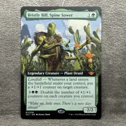 Bristly Bill, Spine Sower (Extended Art) - OTJ #338 NM Non-Foil MTG - Image 1