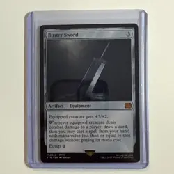 Buster Sword Final Fantasy MTG Artifact - Equipment M 0255 FVII NM - Non Foil - Image 1