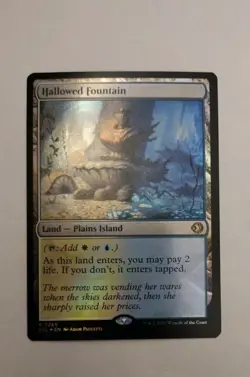 Magic the Gathering-Lorwyn Eclipsed/Hallowed Fountain FOIL 0265 - Image 1