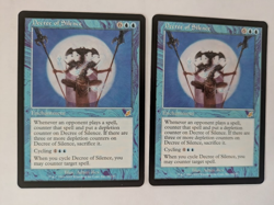 2 English Decree of Silence Scourge MTG NM Free shipping with tracking - Image 1
