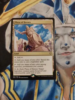 Plaza of Heroes MTG Dominaria United Rare Land NM-M x1 - Image 1