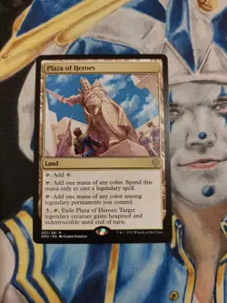 Plaza of Heroes MTG Dominaria United Rare Land NM-M x1 - Image 2