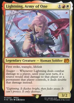 Lightning, Army of One MTG: Final Fantasy NM 233 - Image 1