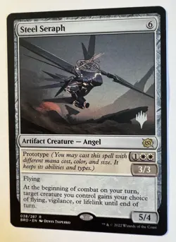 Steel Seraph X1 BRO MTG The Brothers' War PROMO Stamped - Image 1