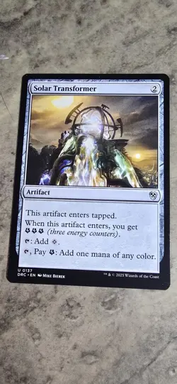 Solar Transformer Commander: Aetherdrift Regular Artifact Uncommon NM MTG - Image 1