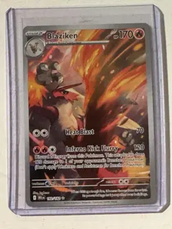 Pokemon TCG Blaziken IR Full Art Holo Card 192/182 Destined Rivals - Image 1
