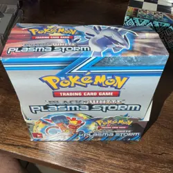 2012 Pokemon Black & White Plasma Storm Booster Box - EMPTY - Clean - Image 1