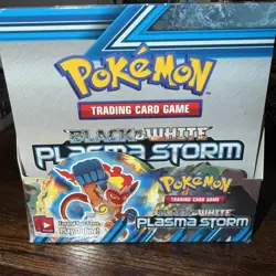 2012 Pokemon Black & White Plasma Storm Booster Box - EMPTY - Clean - Image 2