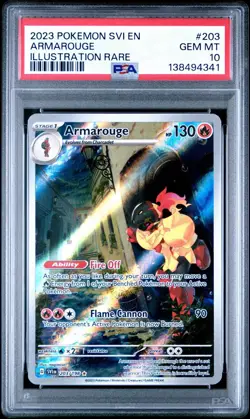 2023 Pokemon Scarlet & Violet Armarouge #202 Illustration Rare PSA 10 Gem Mint - Image 1