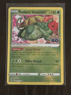 Pokemon Radiant Venusaur 004/078 Pokemon GO Radiant Rare Holo English - Image 1