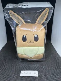 Pokemon TCG Fuzzy Eevee Deck Box Pokemon Center New - Image 1
