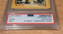 JUNGLE PIKACHU, 1ST EDITION, PSA 9, 60/64, POKEMON 1999 JUNGLE SET - Image 2