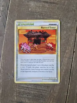 Pokemon Undaunted Uncommon Burned Tower #71/90 Near Mint or Better non holo - Image 1
