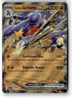 Cynthia's Garchomp ex ⭐ 104/182 Holo Double Rare Destined Rivals Pokemon NM - Image 1