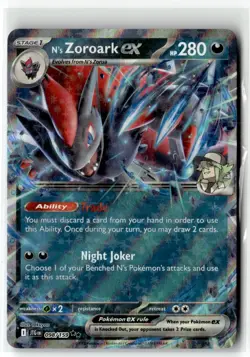 N's Zoroark ex ⭐ 098/159 Holo Double Rare Journey Together 2025 Pokemon NM - Image 1