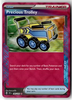 Precious Trolley ⭐ 185/191 Holo ACE SPEC Rare Surging Sparks 2024 Pokemon NM - Image 1