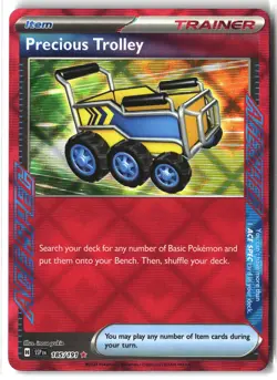 Precious Trolley ⭐ 185/191 Holo ACE SPEC Rare Surging Sparks 2024 Pokemon NM - Image 1