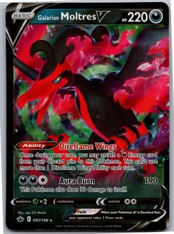 Galarian Moltres V - SWSH06: Chilling Reign 097/198 - Ultra Rare - NM Pokemon TC - Image 1