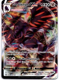 Pokemon TCG Corviknight VMAX 110/163 Battle Styles Holo Rare Lightly Played - Image 1