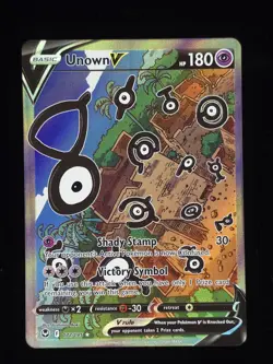 Unown V (Alternate Full Art) 177/195 Pokemon SWSH12: Silver Tempest 🔥🔥🔥 - Image 1