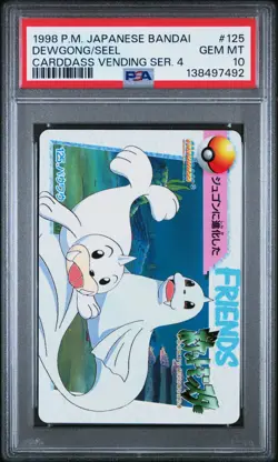 PSA 10 2025 CERT POP 15 DEWGONG/SEEL 1998 POKEMON JPN BANDAI CARDDASS #125 - Image 1