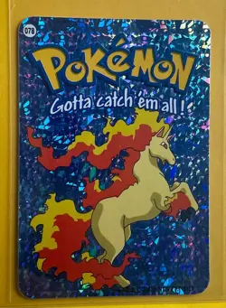 RAPIDASH Pokemon Pocket Monsters Japanese Vending Prism Sticker LP Holo Foil - Image 1