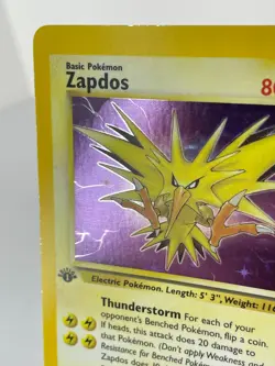 1st Edition Zapdos 15/62 - Fossil - Holo - Pokemon - NM - Image 2