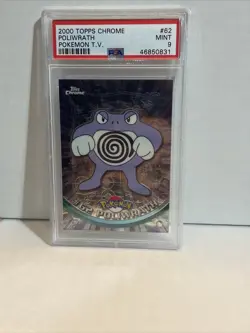 2000 Topps Chrome Pokemon #62 Poliwrath PSA 9 Series 1 - Image 1