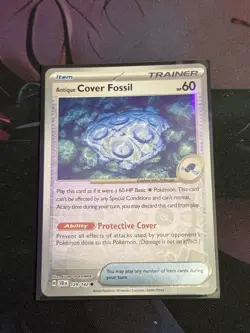 Pokemon TCG: Stellar Crown - Reverse Holo - 129/142 - Antique Cover Fossil - Image 1