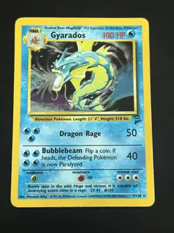 Pokemon TCG Gyarados Base Set 2 7/130 Holo Unlimited Holo Rare - Image 1