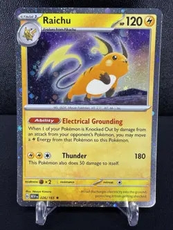 Raichu 26/165 Cosmos Holo - Sam's Club Exclusive Promo - Pokemon TCG: 151 NM - Image 1