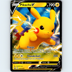 2021 Pokemon Pikachu V SWSH061 Full Art Black Star Promo Rare Holo - NM 💎 - Image 1