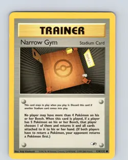 Pokemon TCG Narrow Gym 124/132 Gym Heroes Unlimited Common WOTC Played MP-LP - Image 1