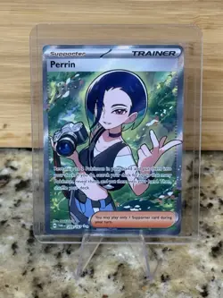 Pokemon TCG - Perrin 209/167 Ultra Rare Full Art Trainer Twilight Masquerade NM - Image 1