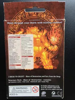 Structure Deck Blaze of Destruction BOXED - 1st Edition - SD3 - Yu-Gi-Oh - Image 2