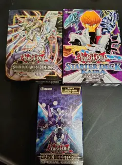 Yugioh Starter Structure Deck Kaiba Lot Cyber Strike Dark Neostorm - Image 1