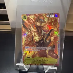 One Piece CCG: Portgas D Ace PRB02-018 Rare Alternate Art Holo Foil NM - Image 1