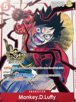 Monkey.D.Luffy ST01-012 3rd Anniversary Tournament 3 Brothers Pack - Image 1