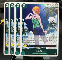 PLAYSET NAMI x4 One Piece Nami (030) R Pillars of Strength OP03-030 NM - Image 1