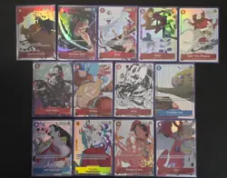 One Piece TCG Card Gift Collection Box 2023 Complete 13 Card Set - Image 1