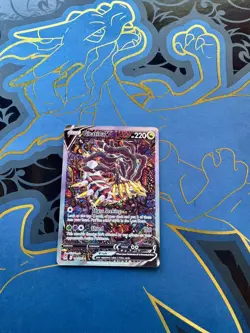 Giratina v alt art 186/196- Sleeved it’s good condition card. A Pokemon full ar - Image 4