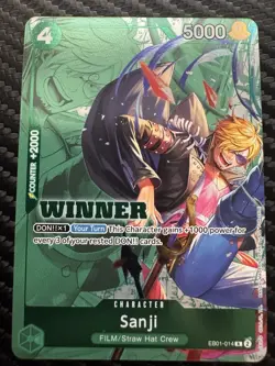 Sanji (Winner) EB01-014 Memorial Collection Foil One Piece Card Game - Image 1