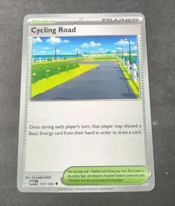Pokemon 151 Cycling Road Uncommon Trainer Card 157/165 NM - Image 1
