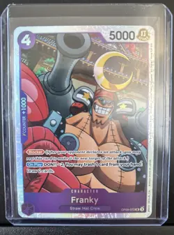 FRANKY OP09-072 SR Super Rare Emperors In The New World One Piece Card Game TCG - Image 1